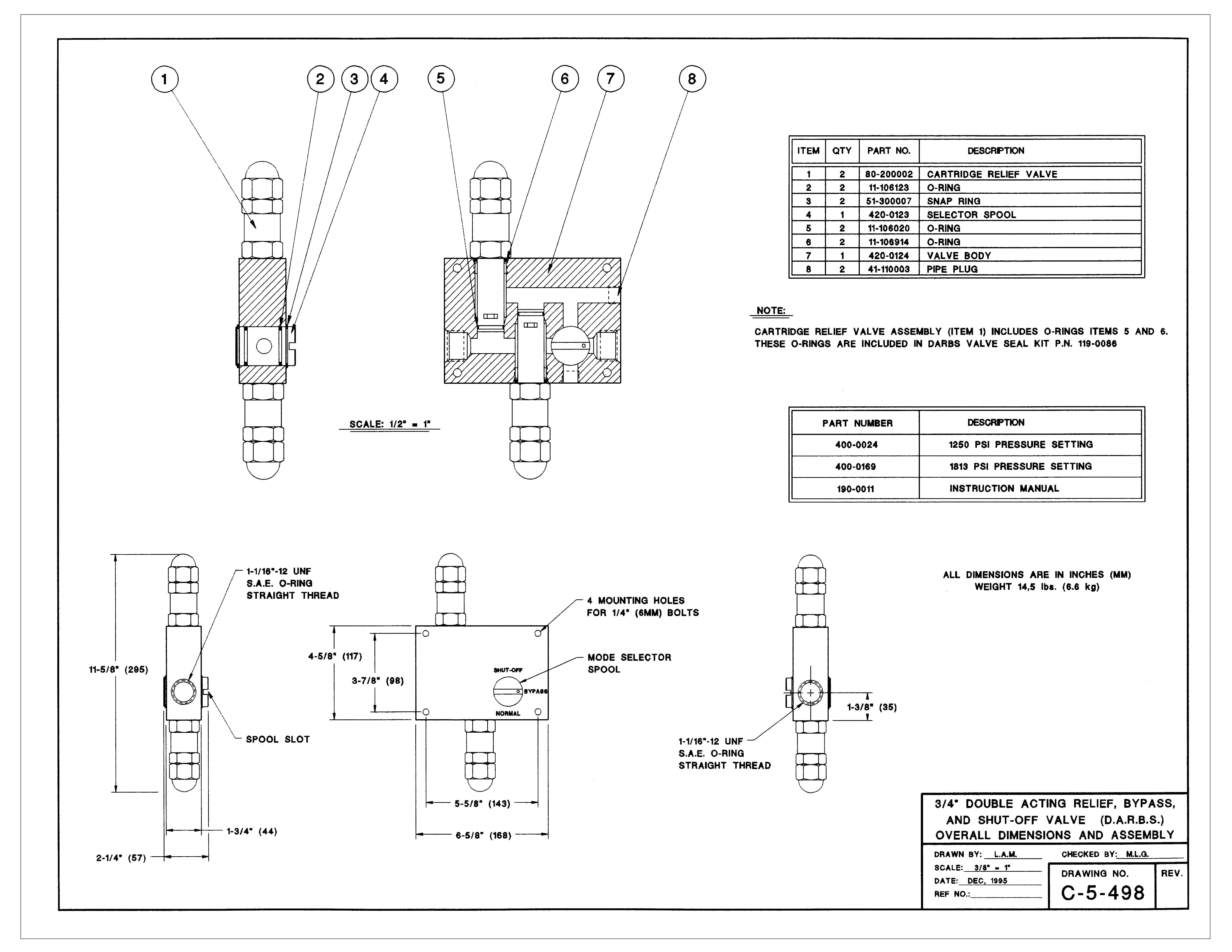 DARBS Valve Assembly Diagram