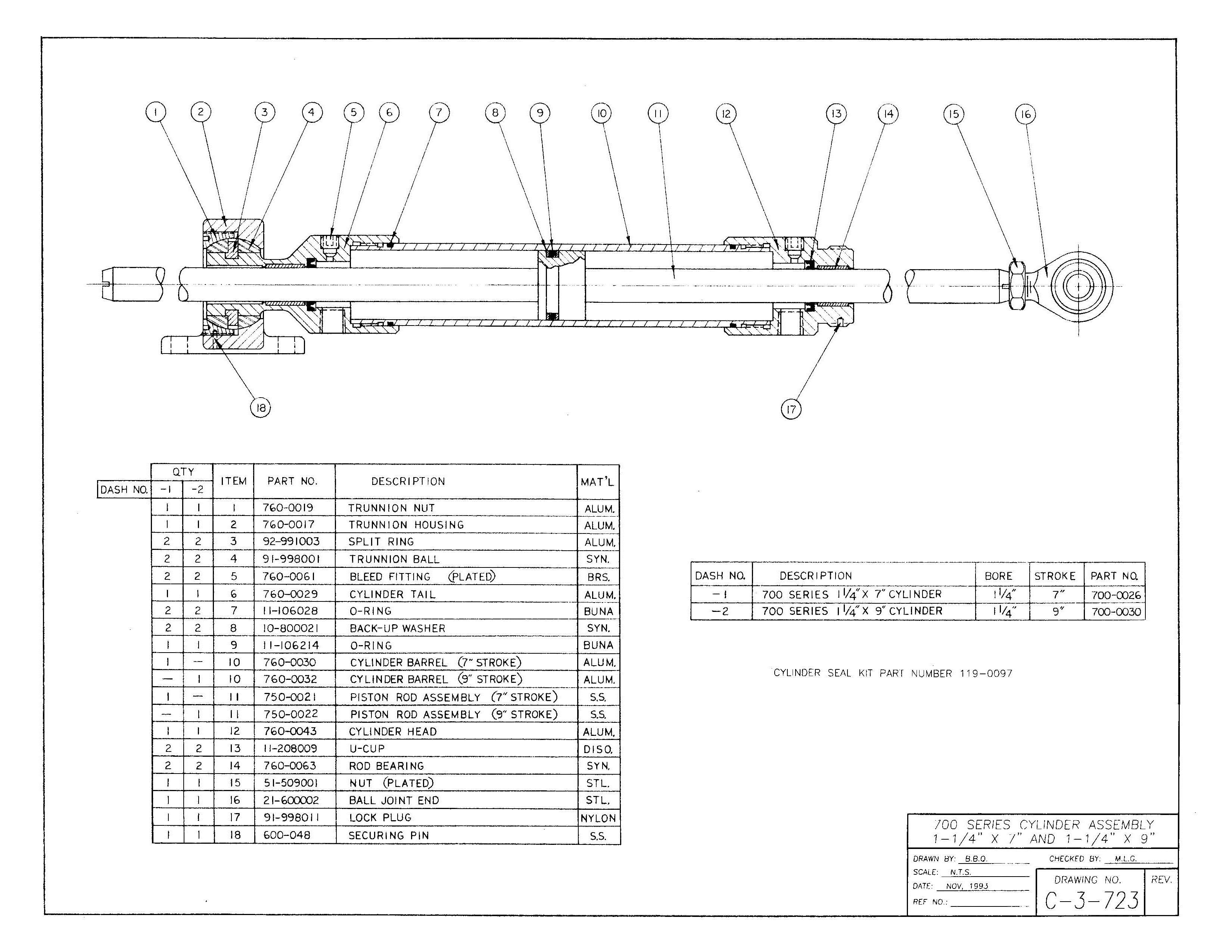 700 Series Assembly Diagram